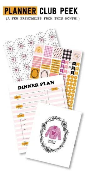 Be Thankful Planner Printables