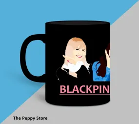 Black Pink Character Black  Mug