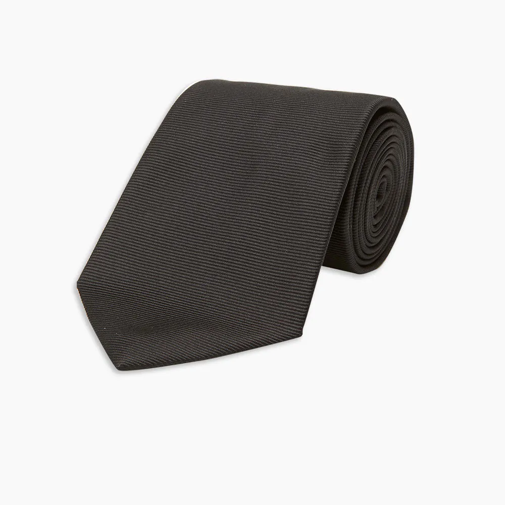 Black Twill Silk Tie