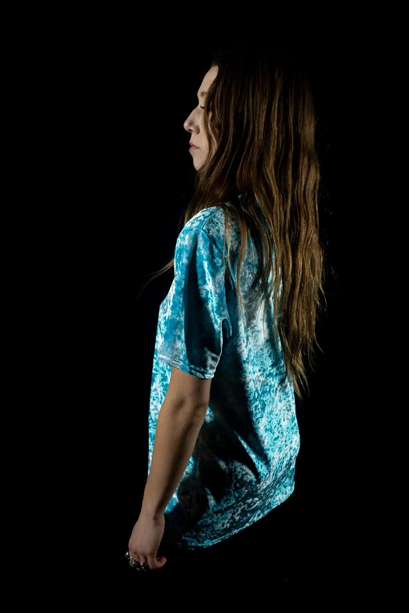 Blue Tie Dye Unisex Crew