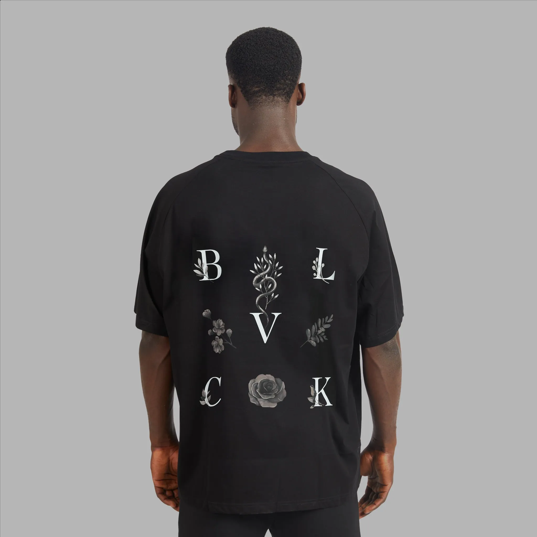 Blvck Floral Logo Tee