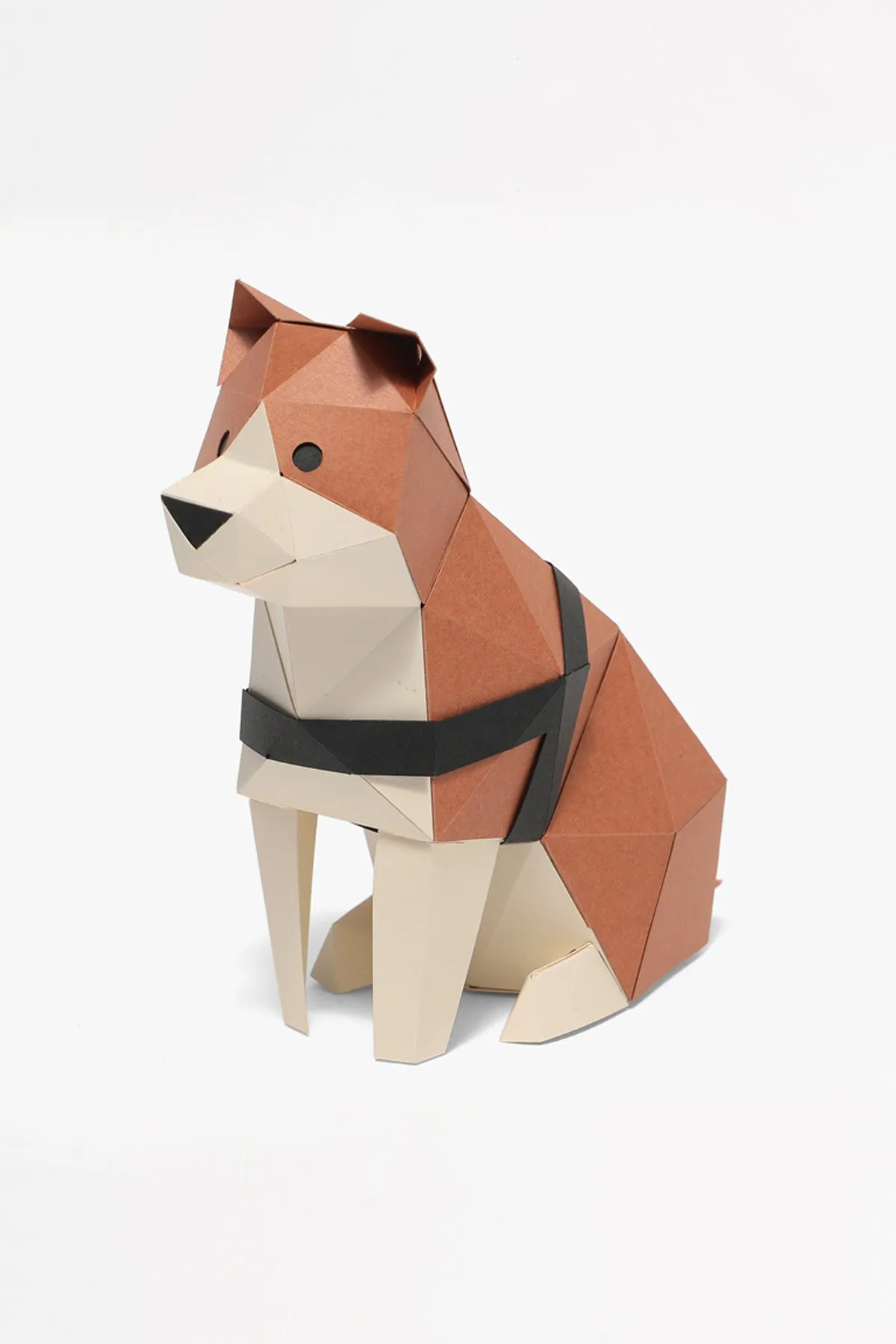 Bog Craft Paper Toy - Akita Dog