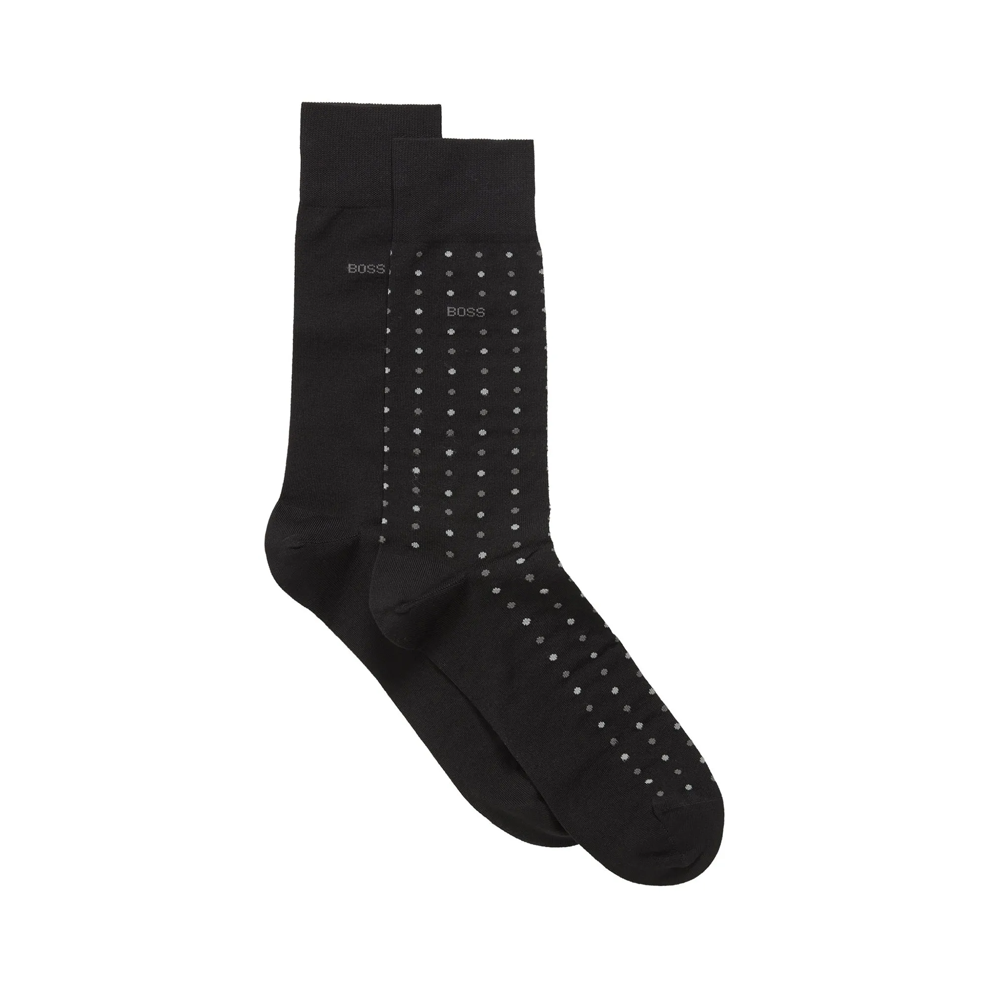 BOSS 2 Pair Mini Pattern Crew Socks