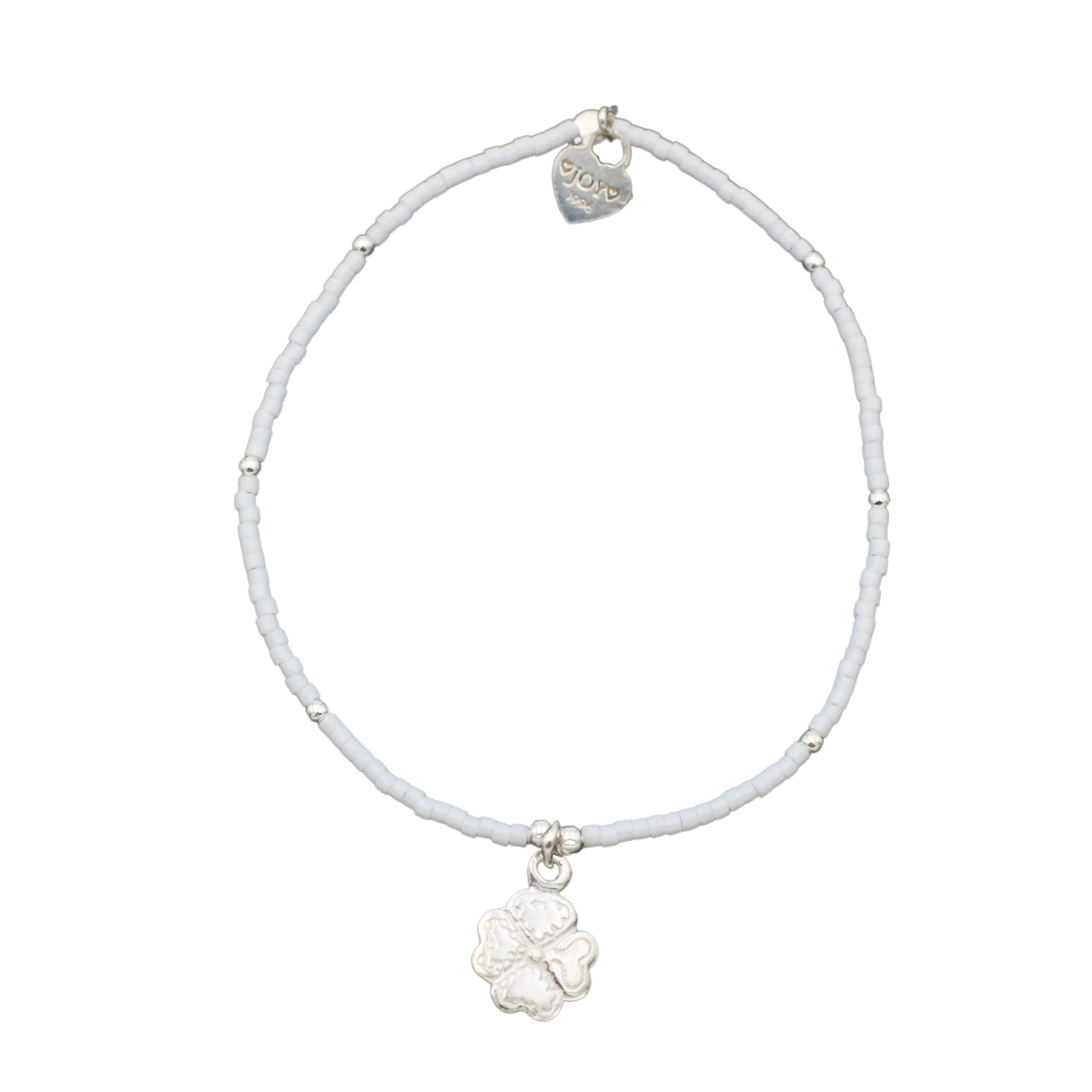 Bracelet Jamaica White Four Clover