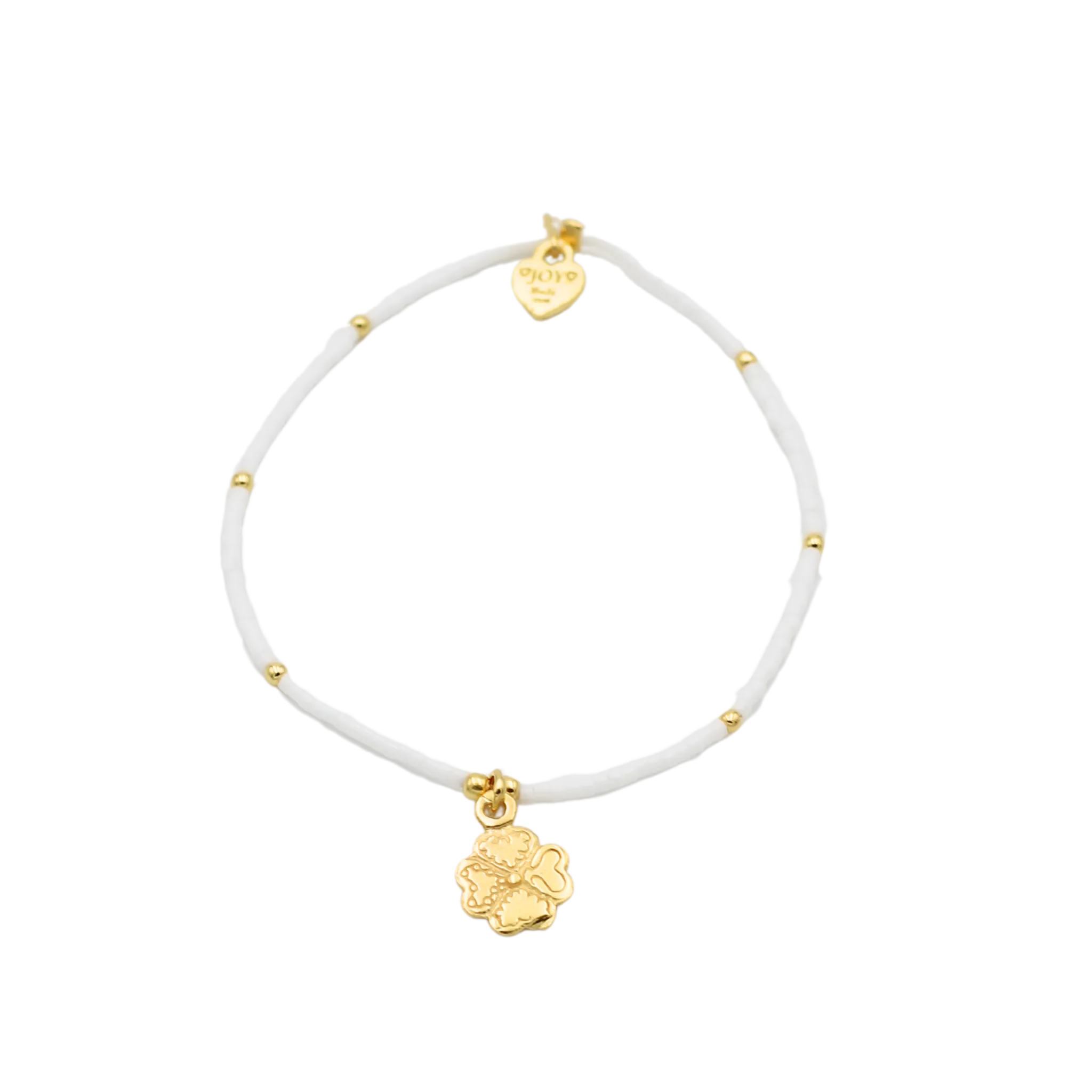 Bracelet Jamaica White Four Clover