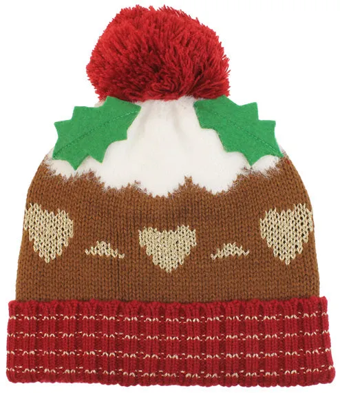 Brandwell Adults Novelty Xmas Led Hat Pudding