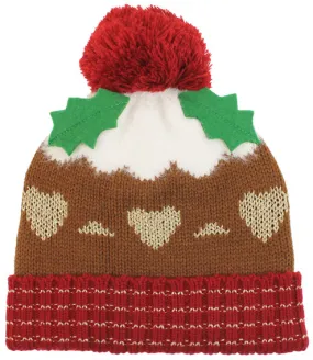 Brandwell Adults Novelty Xmas Led Hat Pudding