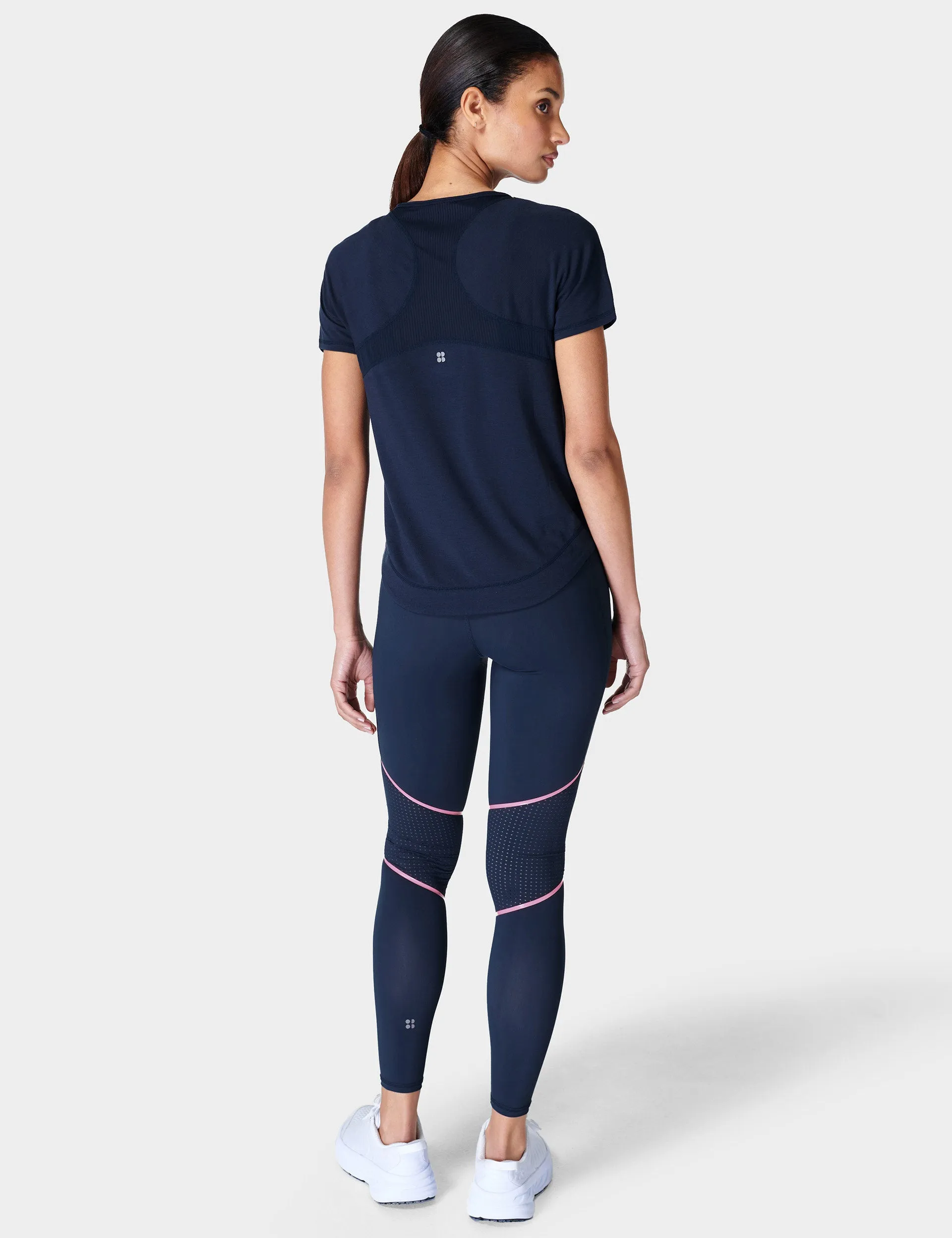 Breathe Easy Running T-Shirt - Navy Blue