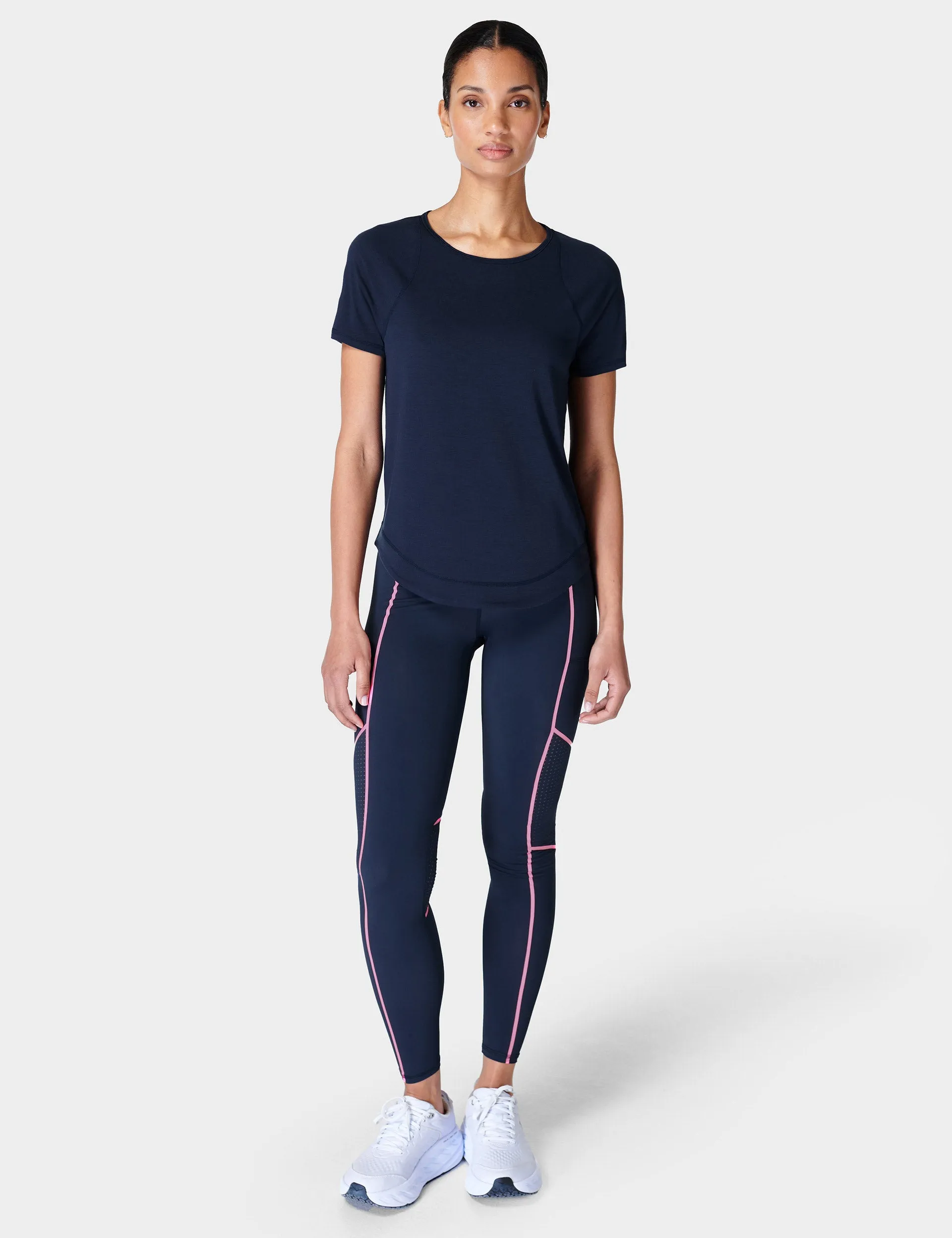 Breathe Easy Running T-Shirt - Navy Blue