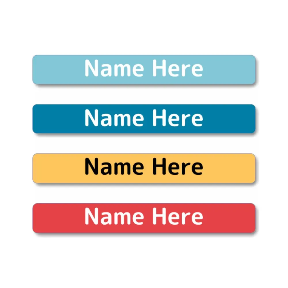 Bright Mini Name Labels 40pk