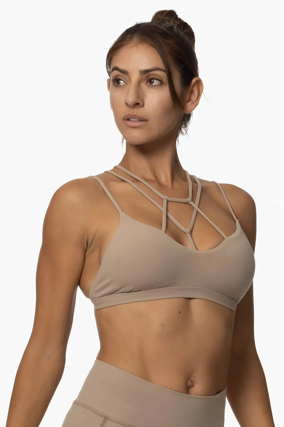 Calicoan Lace Sports Bra - Mocha