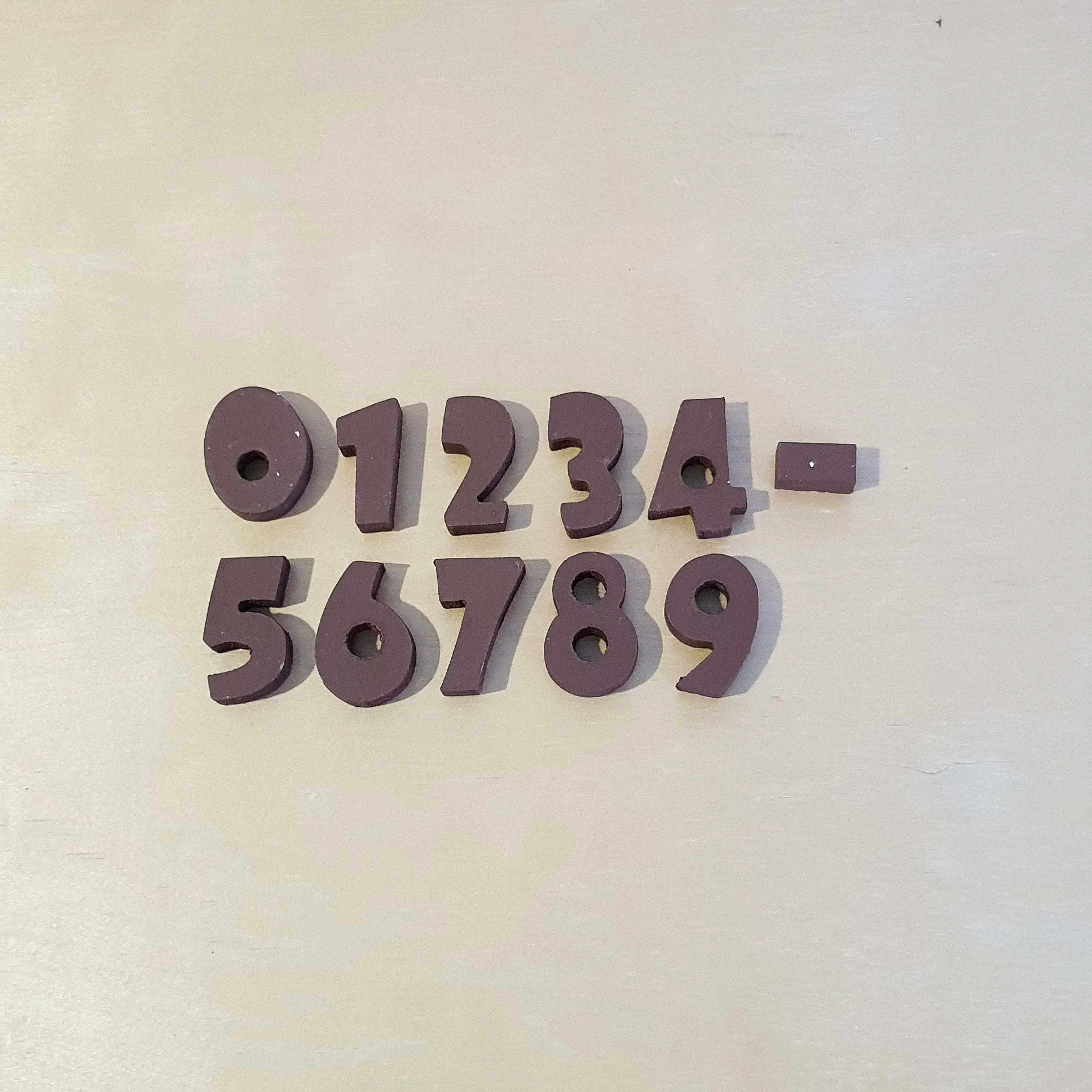 C&F Wooden Alphabet   Number Character