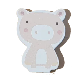 C&F Wooden Little Piglet Character