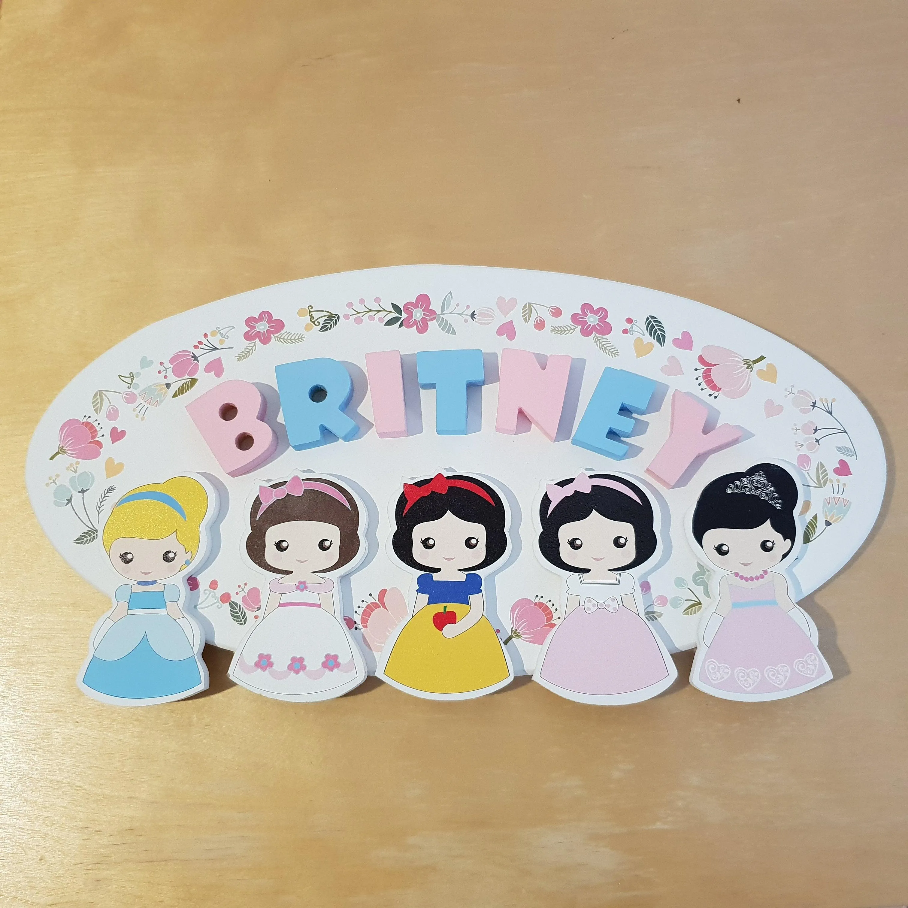 C&F Wooden Princess with Tiara Character