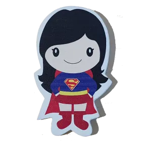 C&F Wooden Super Girl Character