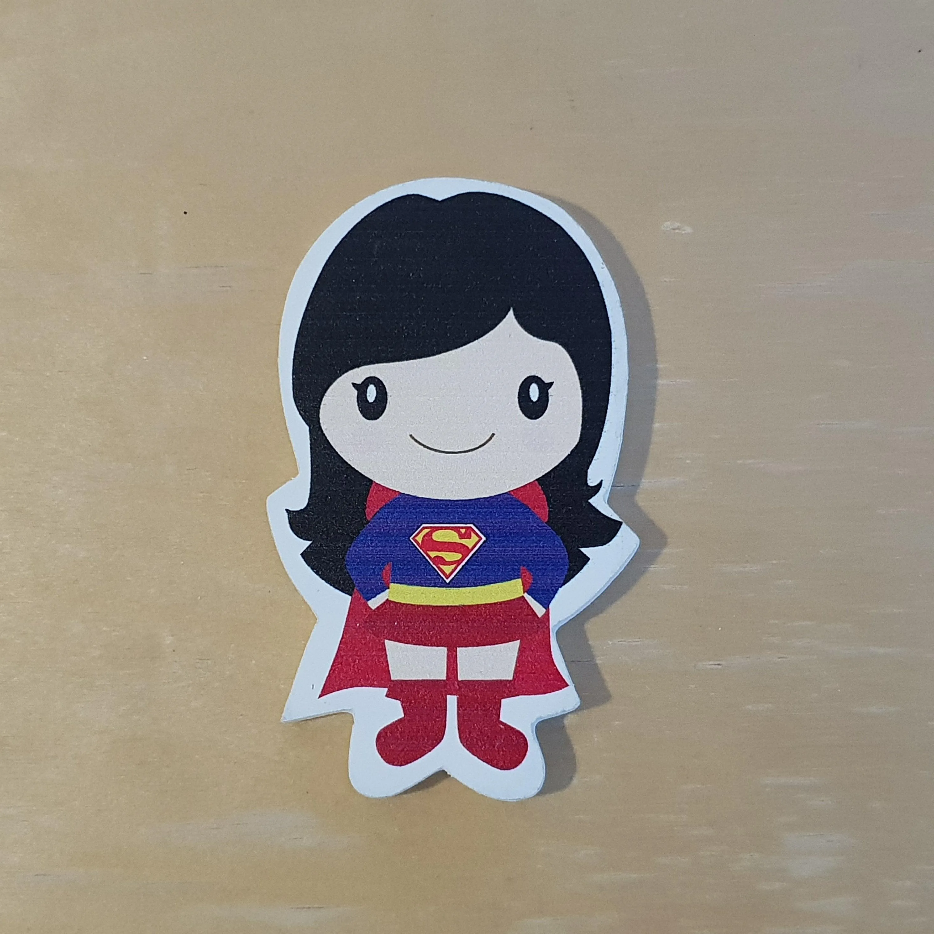 C&F Wooden Super Girl Character