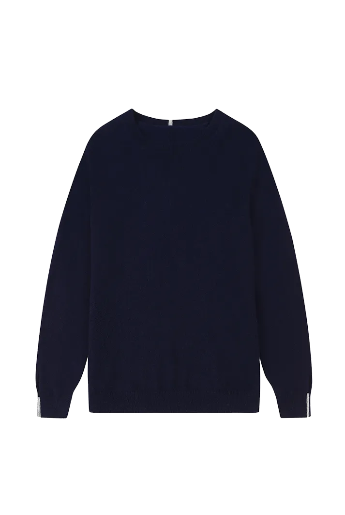 Cashmere Crew Neck Sweater | Navy