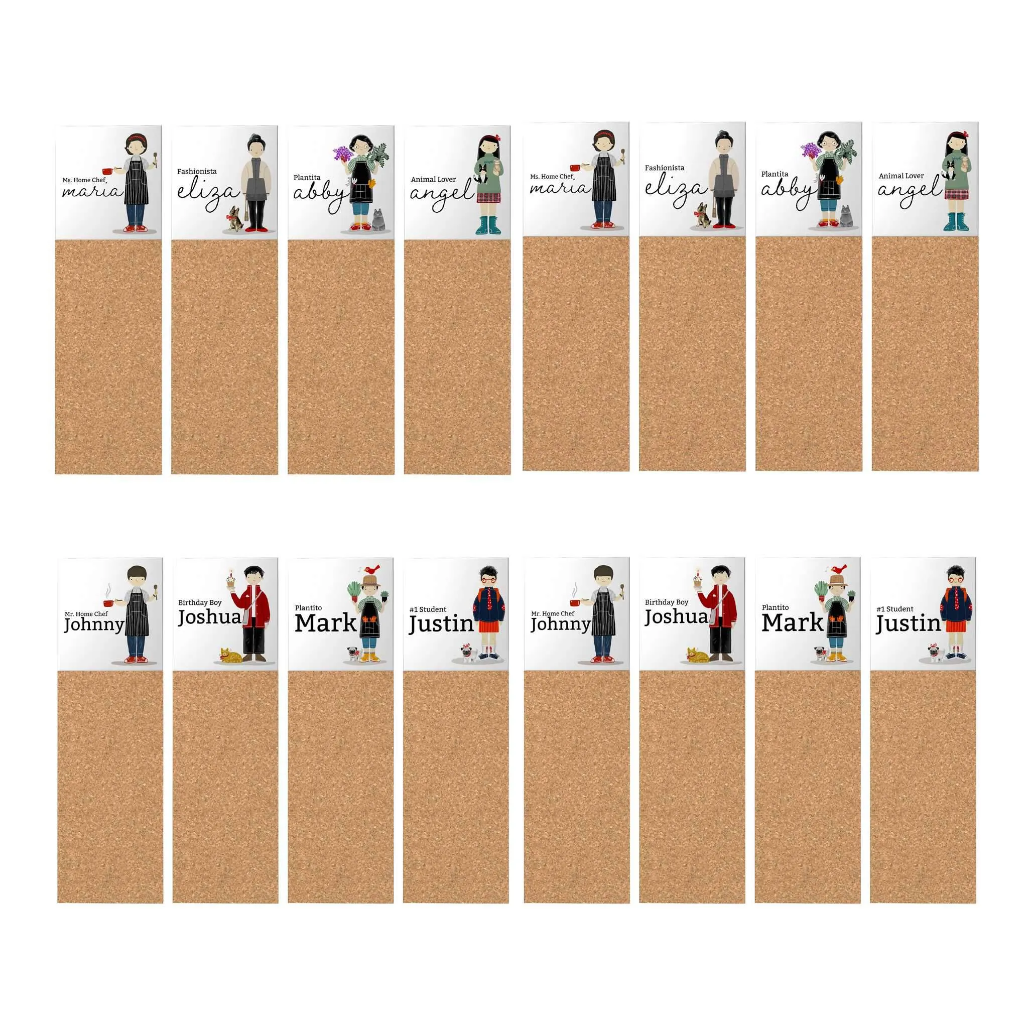 Characters Personalized Corkboard