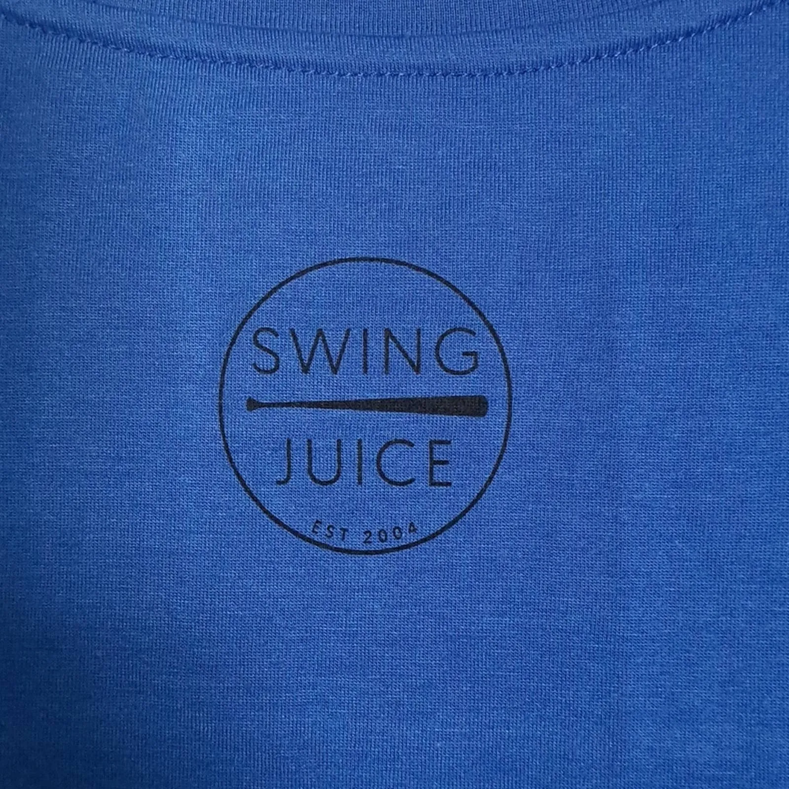 Christian Yelich Yells Bells Swing Juice T-shirt sz L Royal Blue Black