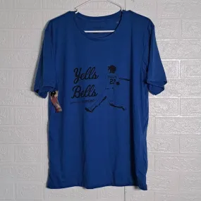 Christian Yelich Yells Bells Swing Juice T-shirt sz L Royal Blue Black