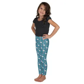 Christmas Flamingo Patterned Kid's Leggings