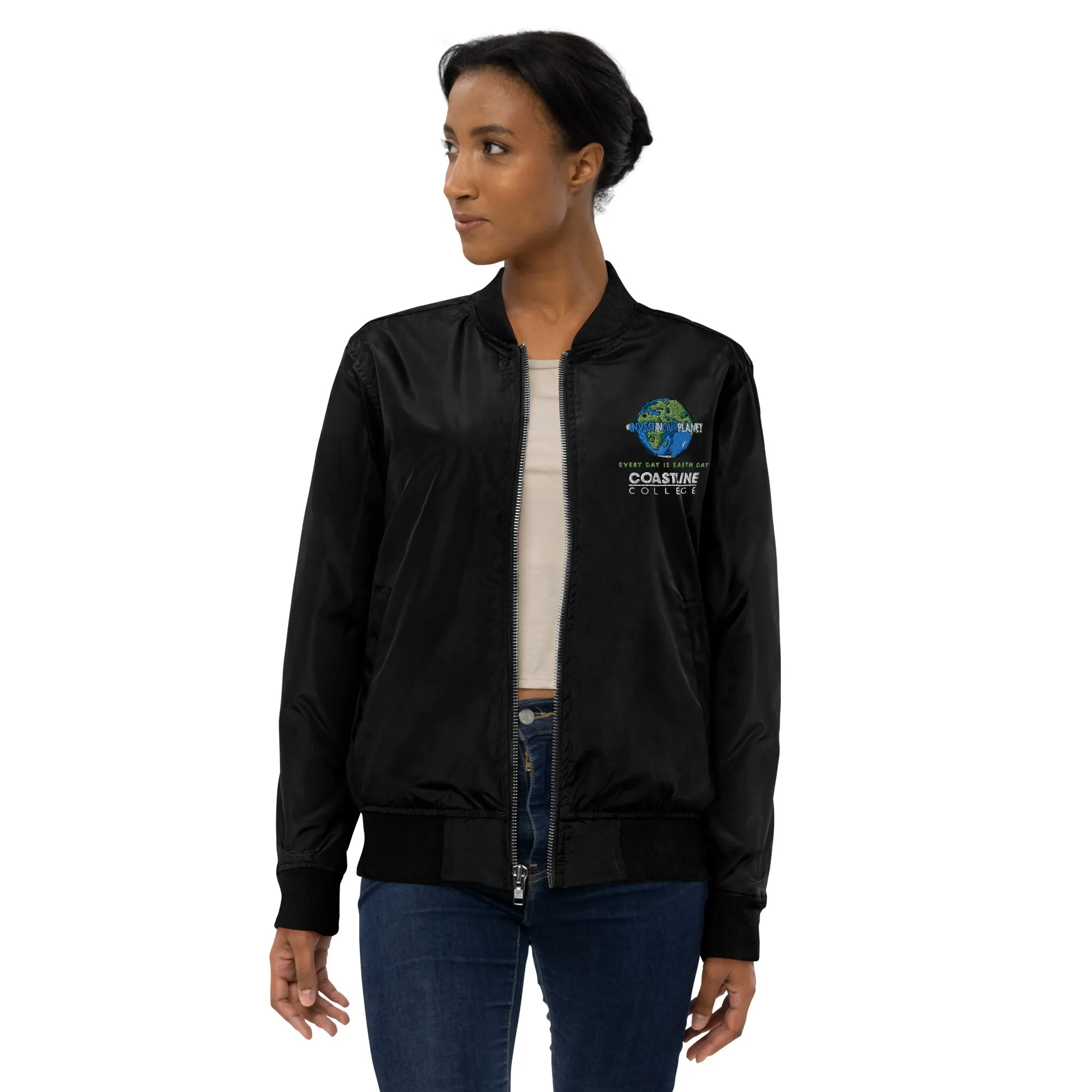 Coastline "Invest In Our Planet" Premium Recycled Bomber Jacket