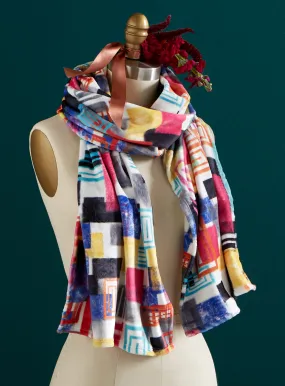 Color Collage Minky Scarf FINAL SALE (No Returns)