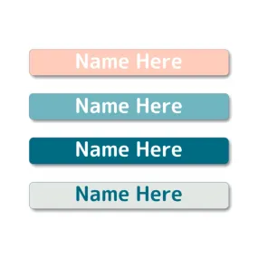 Coral Mini Name Labels 40pk