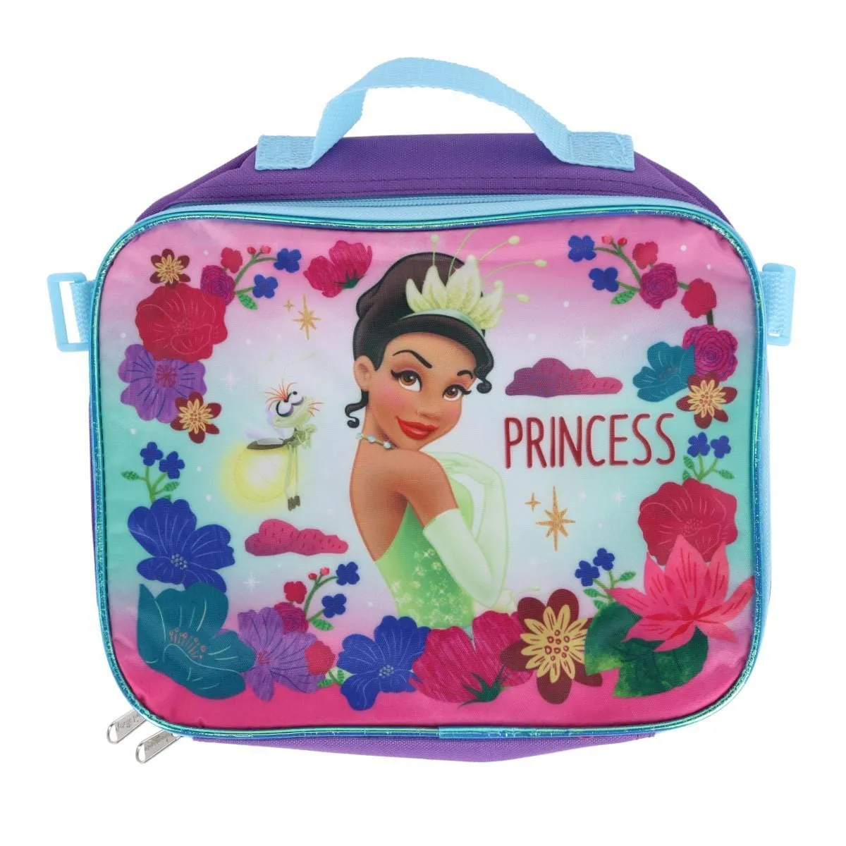 CTM® Girls 16 inch Princess Tiana Backpack and Lunchbag Set