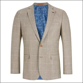 Daniel Grahame Marseille Beige Check Jacket