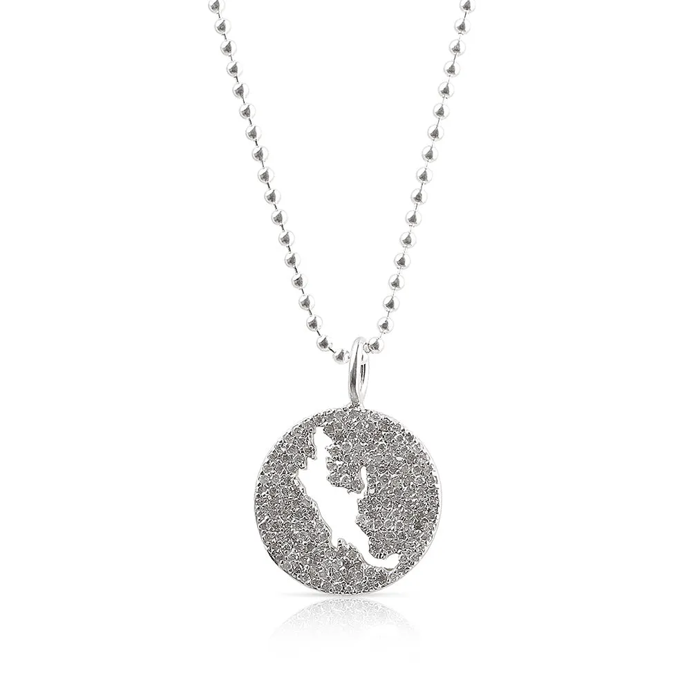 DIAMOND PAVÉ MUSKOKA LAKES NECKLACE CHARM