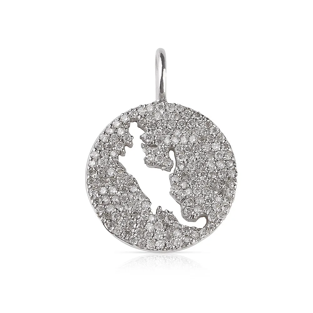 DIAMOND PAVÉ MUSKOKA LAKES NECKLACE CHARM