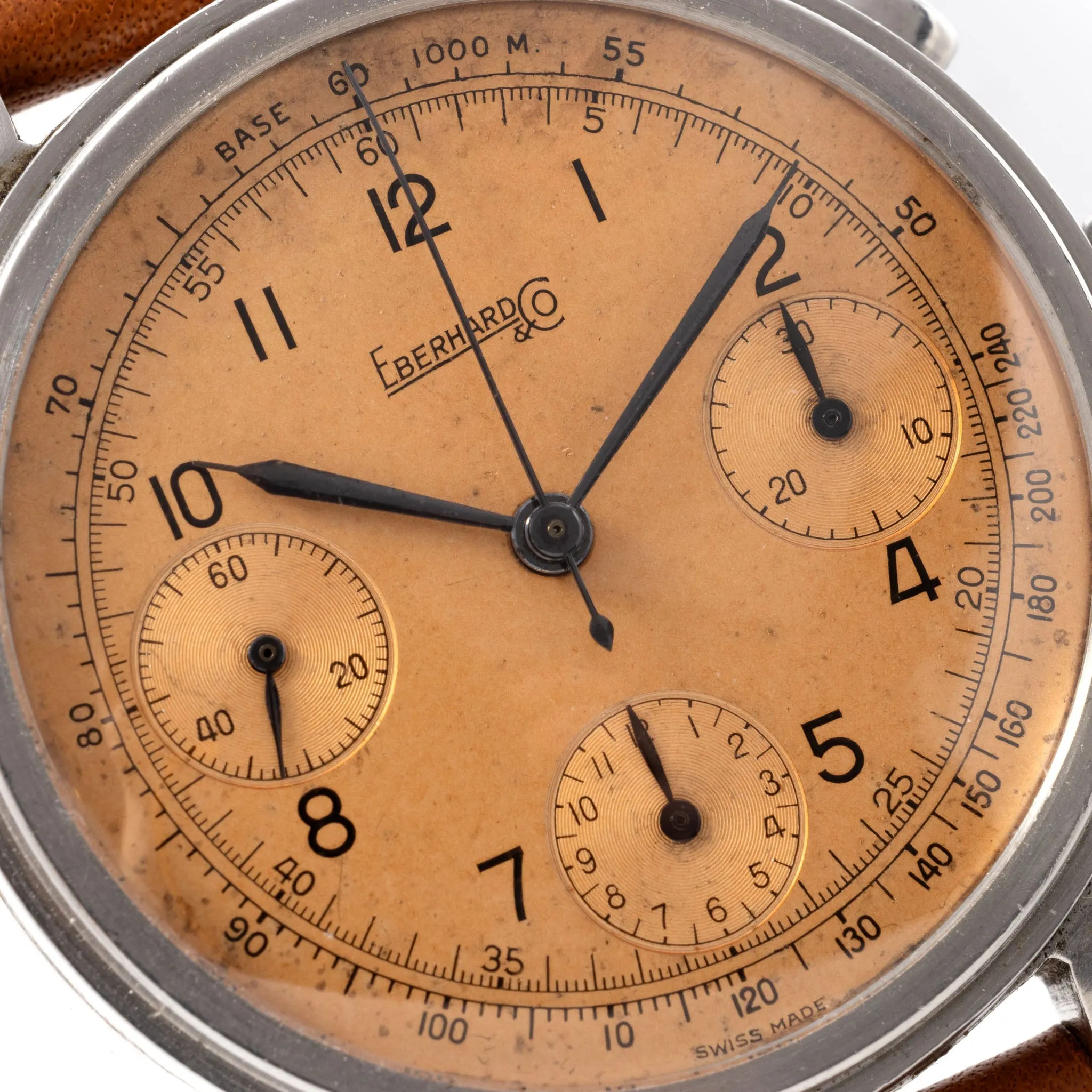 Eberhard & Co Oversized Chronograph Salmon Dial Pré Extra Forte