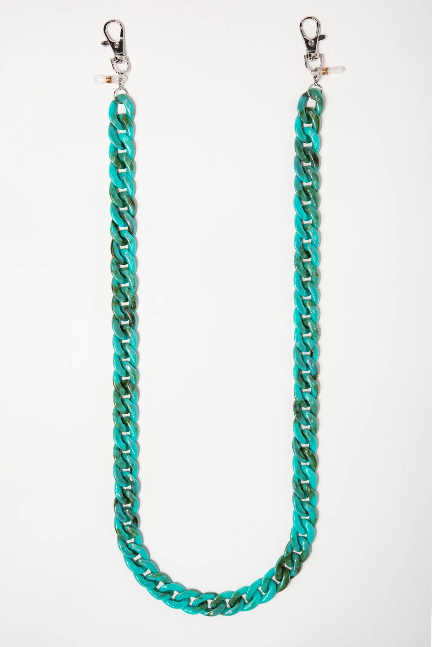 Emma Glasses & Mask Chain Link - Turquoise