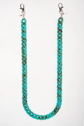 Emma Glasses & Mask Chain Link - Turquoise