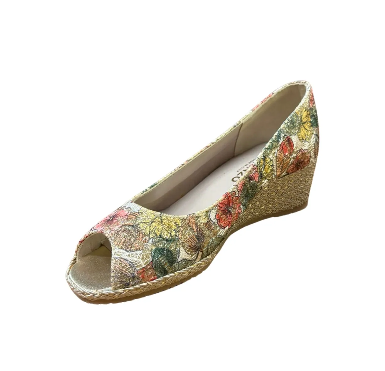 Emma927 Beige Multi Wedge