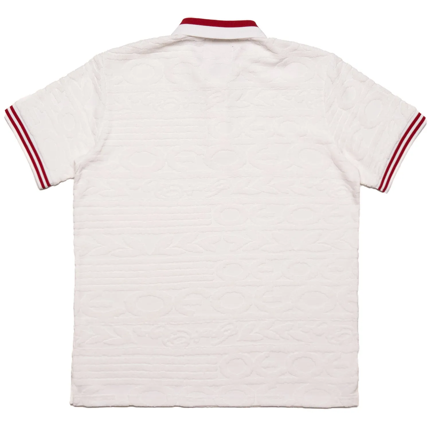 F178 Baroque Terry Polo - White