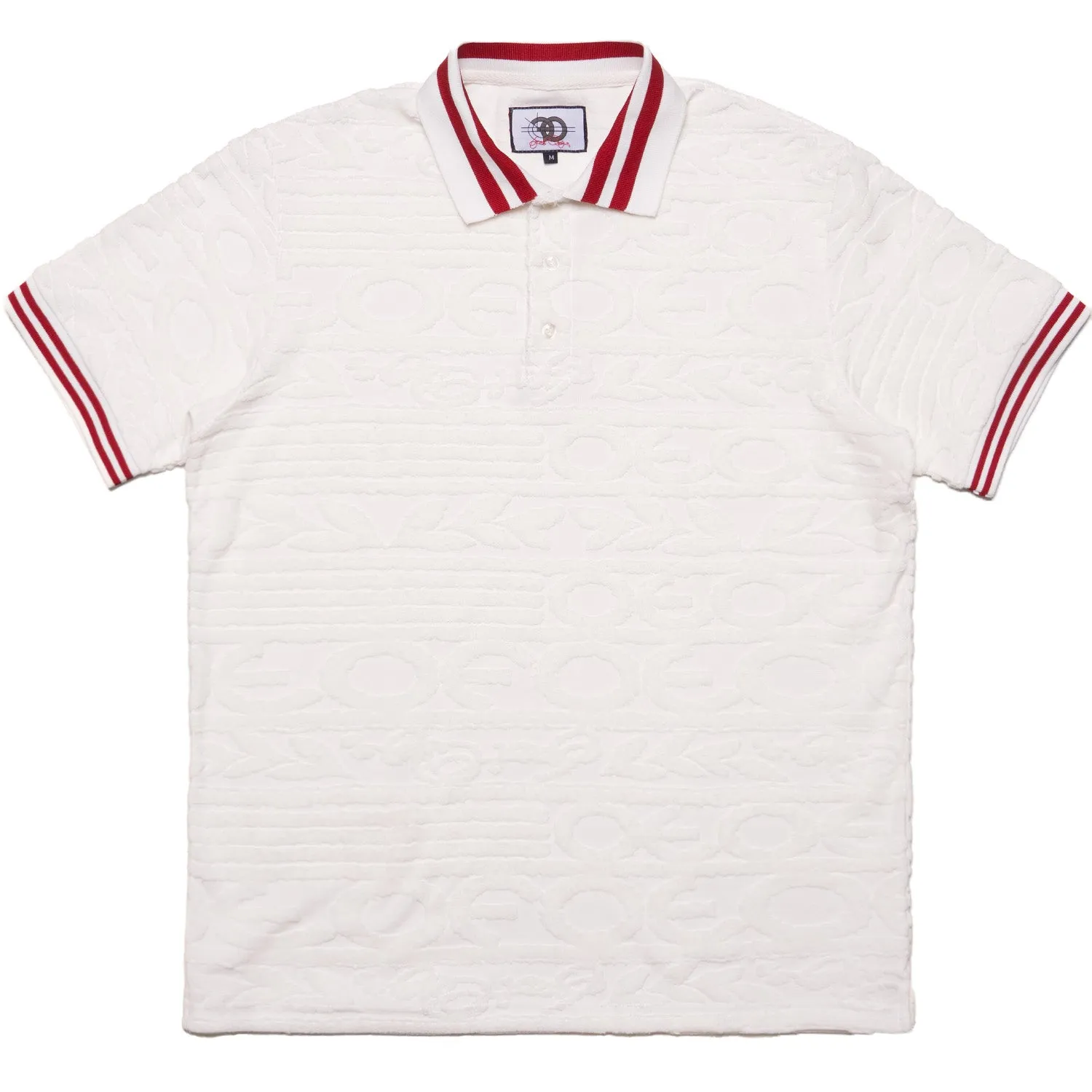 F178 Baroque Terry Polo - White