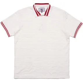 F178 Baroque Terry Polo - White