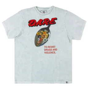 F184 DARE Acid Wash Tee - White