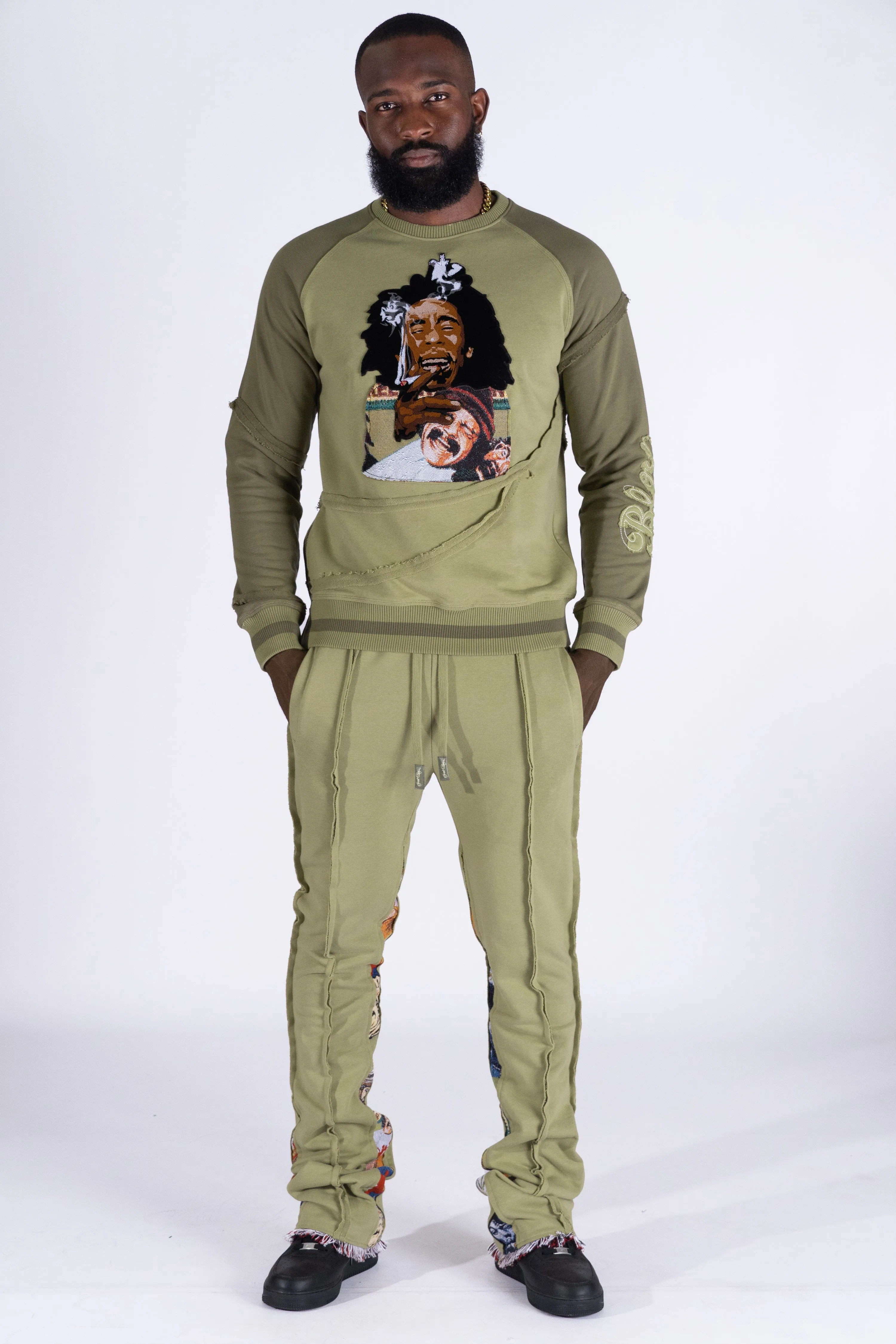 F4359 Frost Blow Sweatshirt- Olive