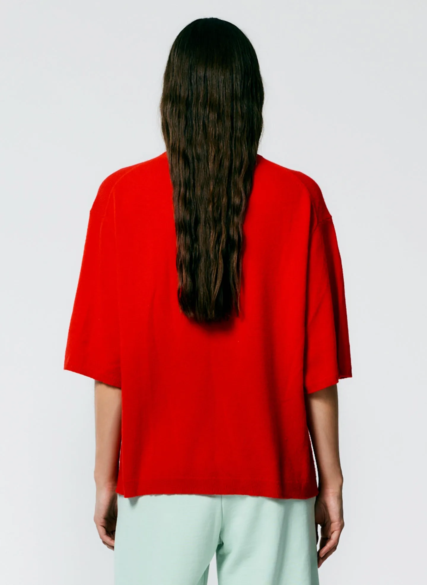 Feather Weight Cashmere Oversized Easy T-Shirt