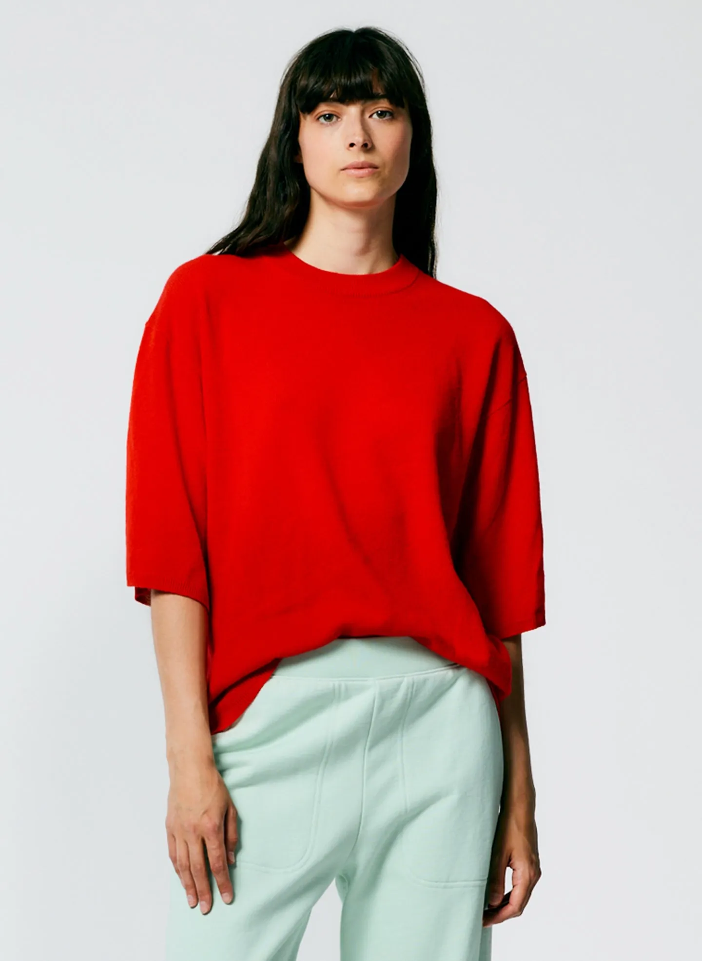 Feather Weight Cashmere Oversized Easy T-Shirt