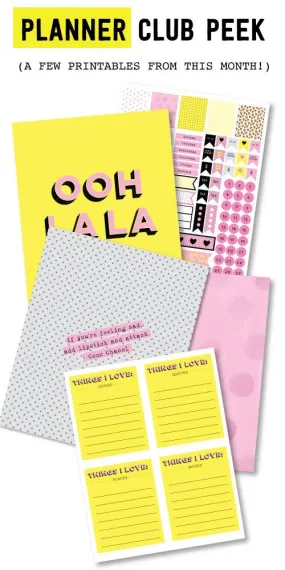 Feelin' The Love Planner Printables