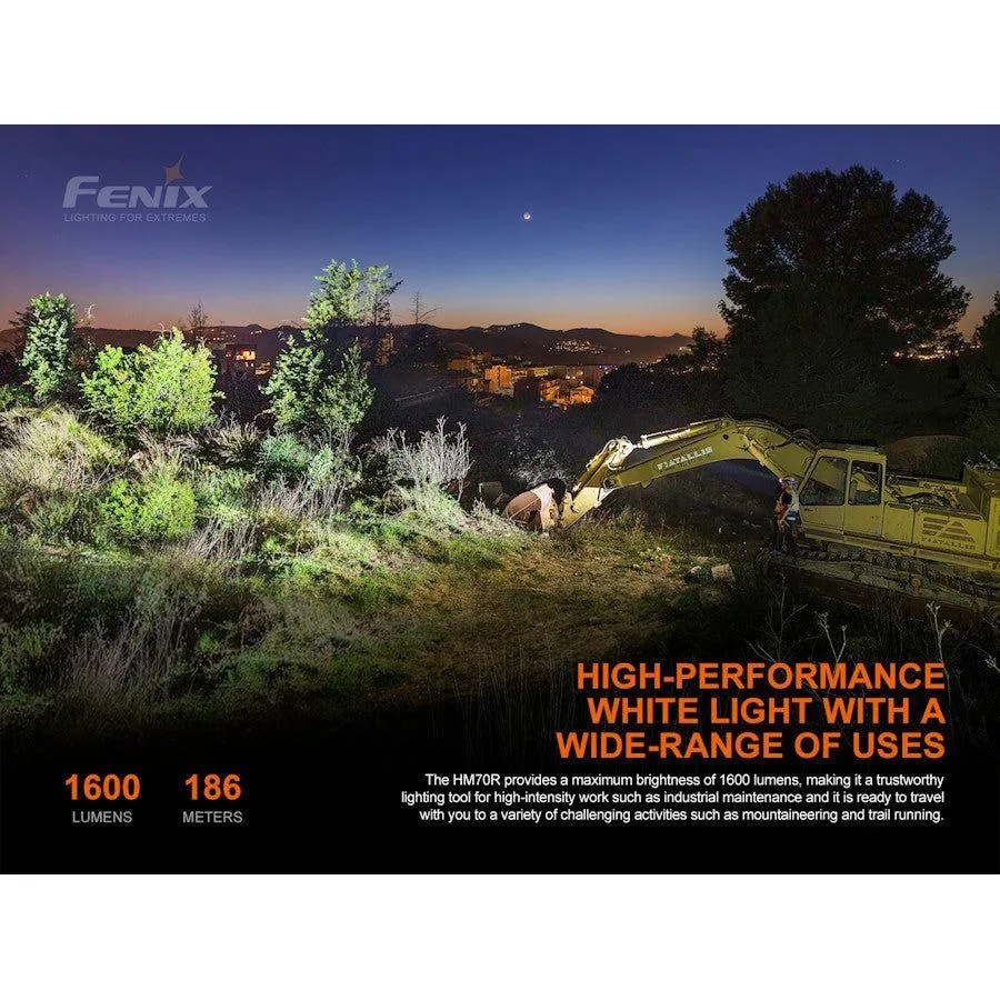 Fenix HM70R 1600 Lumens Rechargeable Headtorch