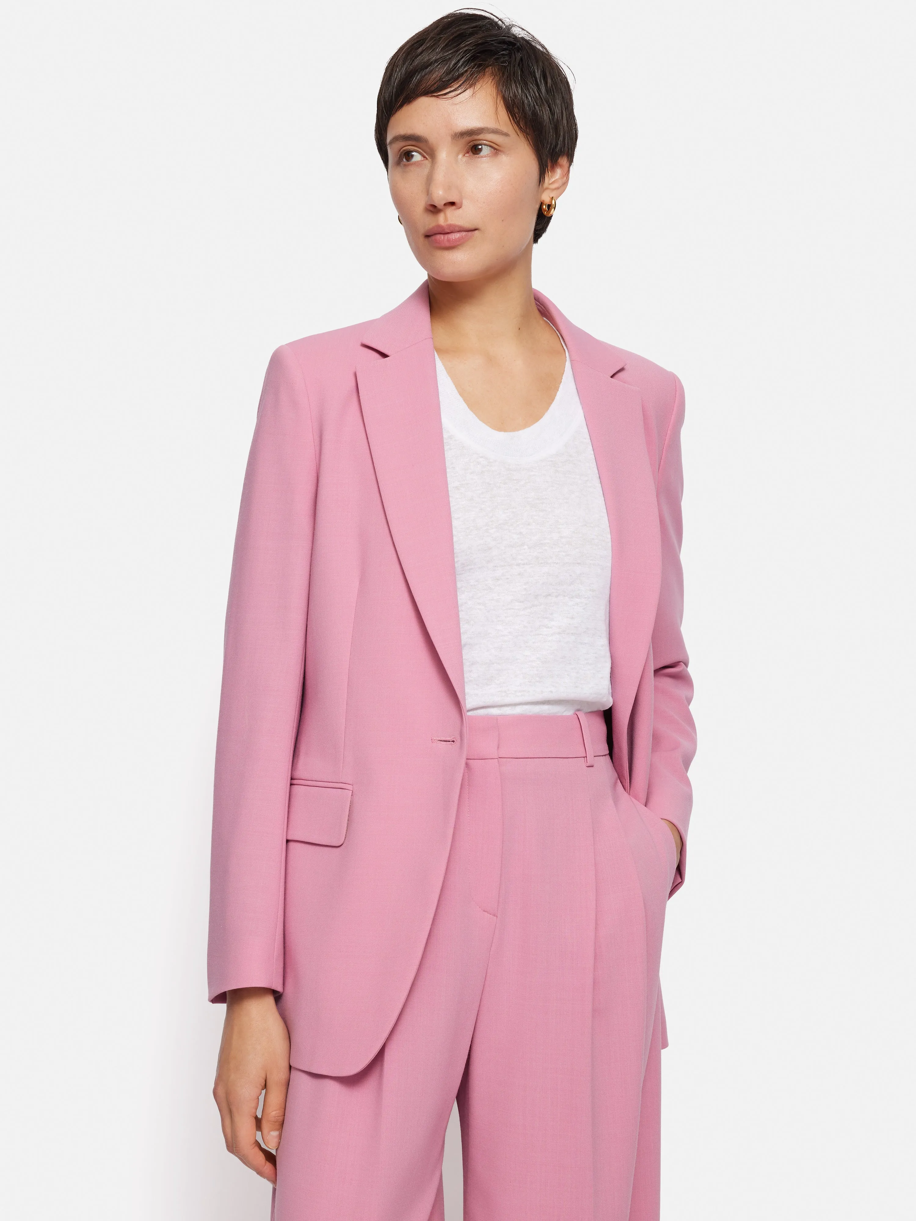 Fluid Twill Knox Jacket | Pink