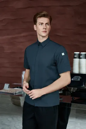 Flynn Grey Chef Jacket, Short Sleeve