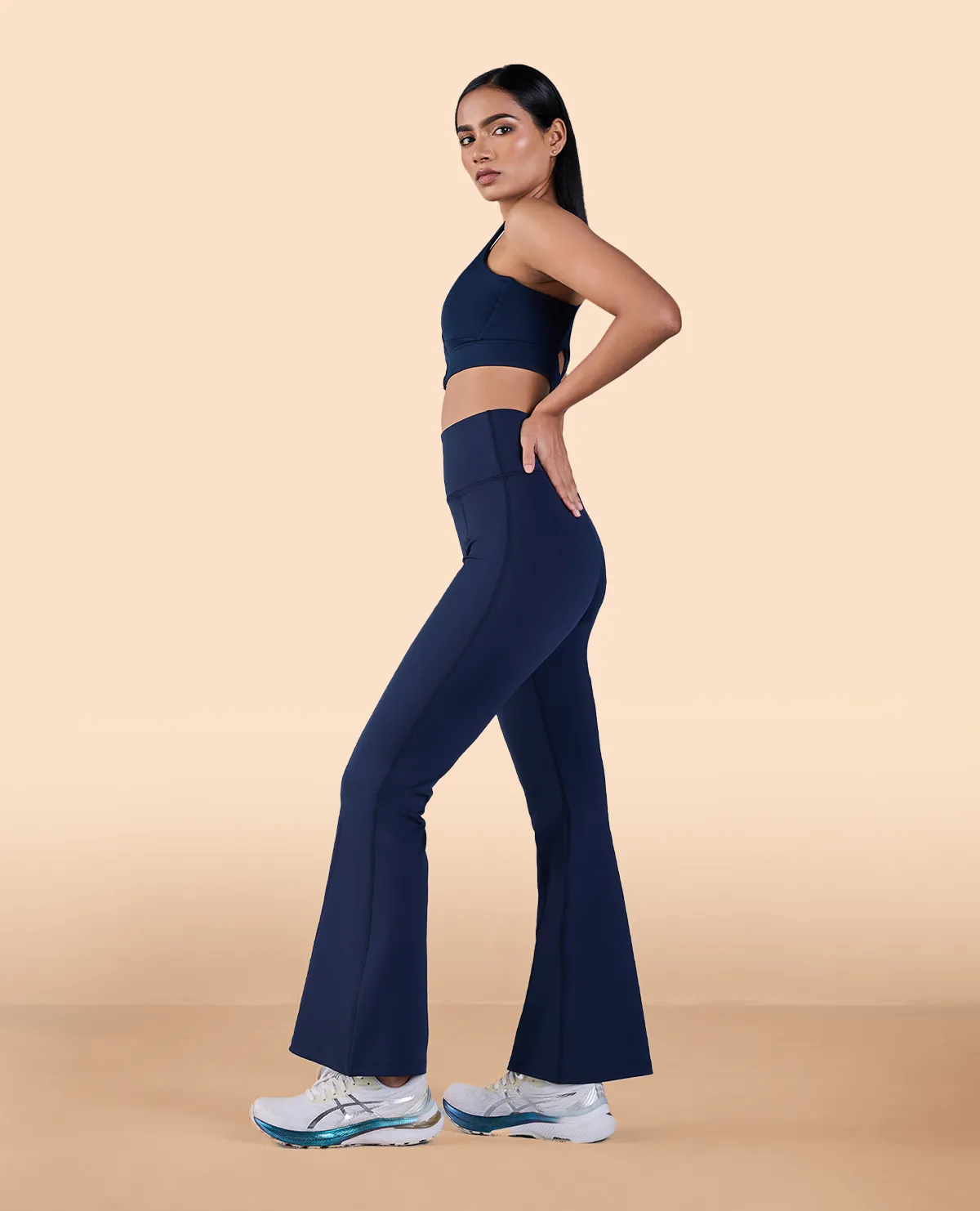 Formal Flare Pants in Second SKN Navy