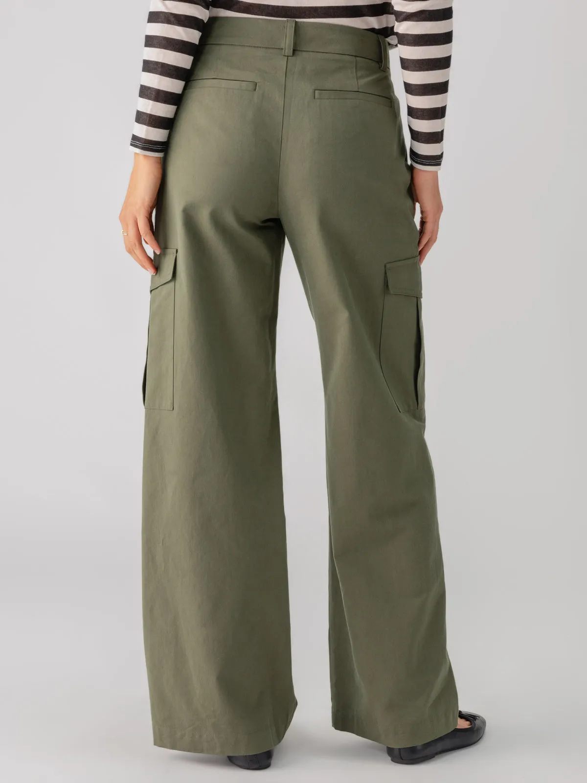 Frankie Cargo High Rise Pant Dark Olive