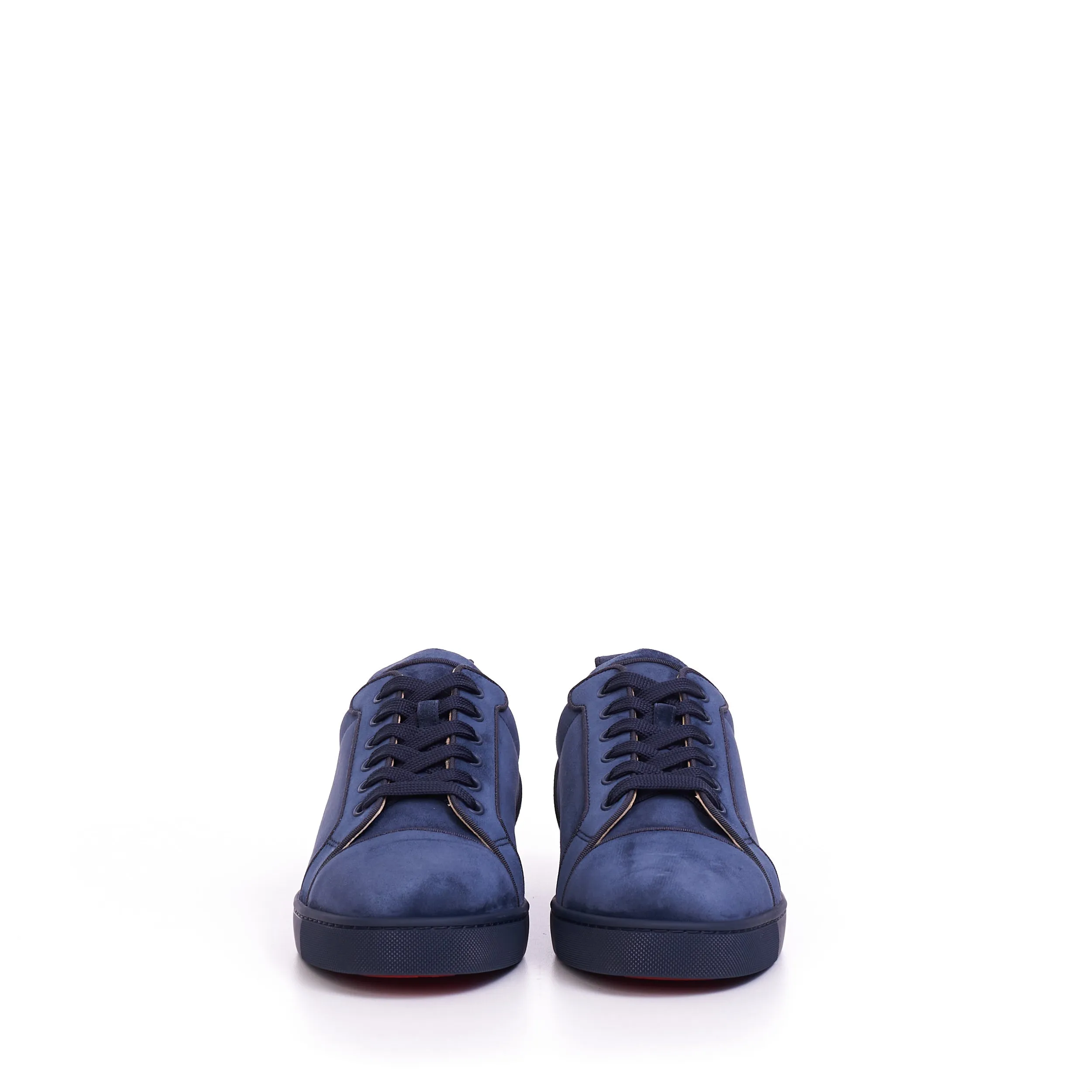 Fun Louis Junior Low Top Sneaker In Rock Blue Suede